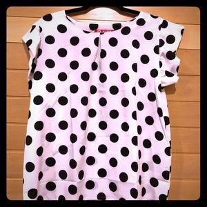 Ruffle polka dot top